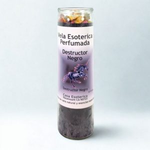 Black Destroyer - Palm Wax Spiritual Intention Spell Candle (Black) 消除負能量魔法蠟燭 {配合占卜服務}